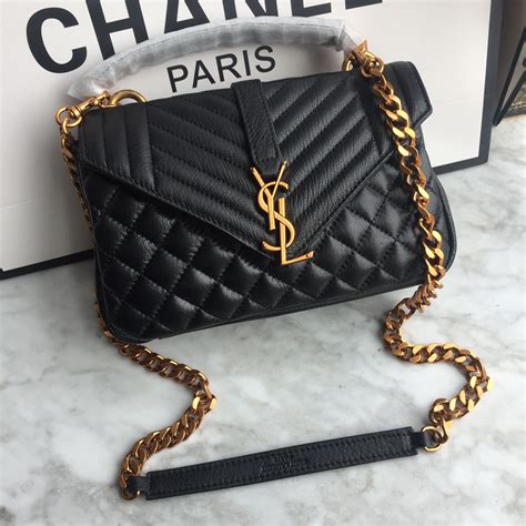 college chain bag ysl|ysl college bag small.